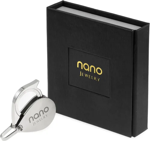 Vista 5 de NanoStyle Colgante romántico de corazón pequeño con texto en inglés I Love You inscrito en oro puro sobre circonita cúbica brillante collar