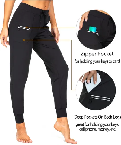 Vista 20 de Kcutteyg - Pantalones deportivos con bolsillos para mujer, diseño suave, ligero y de secado rápido, para entrenamiento, gimnasia, yoga y correr
