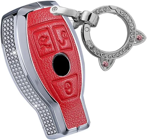 Vista 9 de ontto Funda para llave de coche con diamantes de imitación de 2 botones para Mercedes-Benz A Class B C E S G M V Class CLA CLS GLA GLC GLE GLK GL
