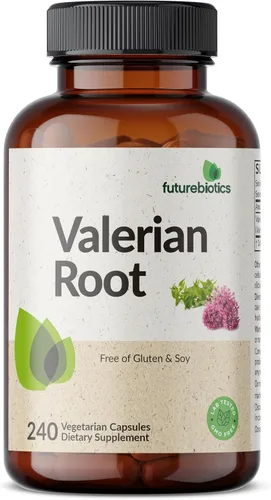 Vista 3 de Futurebiotics La raíz de valeriana promueve la relajación sin OMG, 240 cápsulas vegetarianas