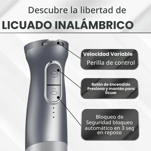 Vista 5 de Elite Gourmet EHB1324 Batidora de mano recargable inalámbrica, 5
