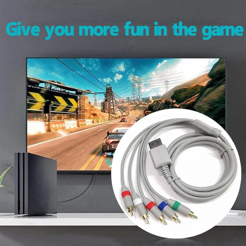 Vista 7 de Cable de componentes AV para Nintendo WiiWii U RCA Audio Video HD Cable de 2