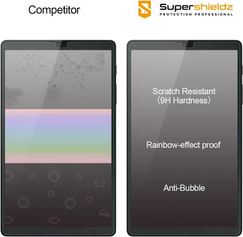 Vista 2 de Supershieldz Protector de pantalla de vidrio templado diseñado para Samsung Galaxy Tab A7 Lite (8.7 pulgadas), antiarañazos, sin burbujas