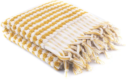 Vista 8 de Toallas de mano de algodón turco orgánico para baño, de gran tamaño, 70.00 x 35.00 pulgadas, toallas grandes de felpa suave y altamente absorbentes
