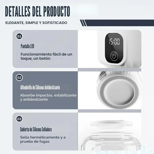 Vista 5 de Lavadora de ropa interior, mini lavadora portátil de 1.5 litros, lavadora de ropa interior recargable, limpia en profundidad, ropa pequeña