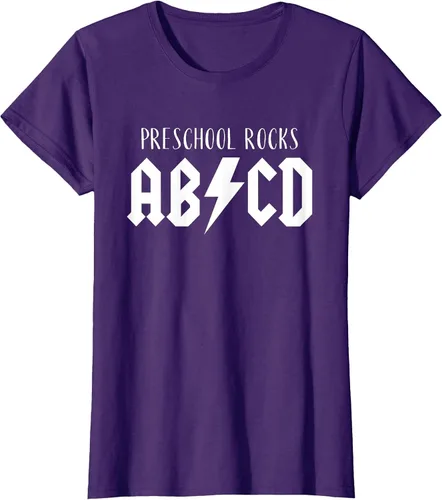 Vista 33 de Preschool Rocks Teacher Back to School ABCD Rock First Day T-Shirt Asphalt Grey