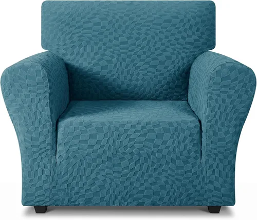 Vista 97 de ZNSAYOTX 1 Funda de silla Jacquard para sala de estar, funda de silla de alta elasticidad con brazos, antideslizante, apta para mascotas, funda