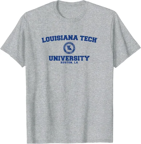 Vista 8 de Camiseta Louisiana Tech Bulldogs Circle Logo, Gris