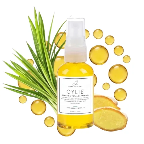 Vista 26 de QTICA Oylie Spray On Total Repair - Aceite corporal ligero en aerosol con jojoba natural y aceite de argán para una humedad instantánea, acabado