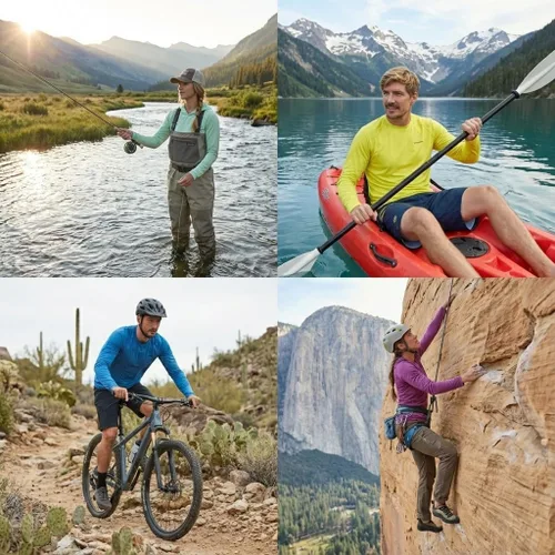 Vista 2 de INGEAR Mens UPF 50+ Long Sleeve Sun Shirt Quick-Dry UV Protection Rash Guard for Fishing, Hiking Swimming & Outdoor Sports