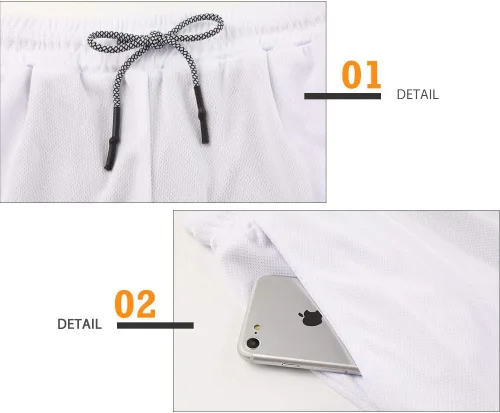 Vista 5 de Surenow - Pantalones cortos de correr para hombre, pantalones cortos 2 en 1 para entrenamiento, de 7 pulgadas, para yoga, deportes al aire libre