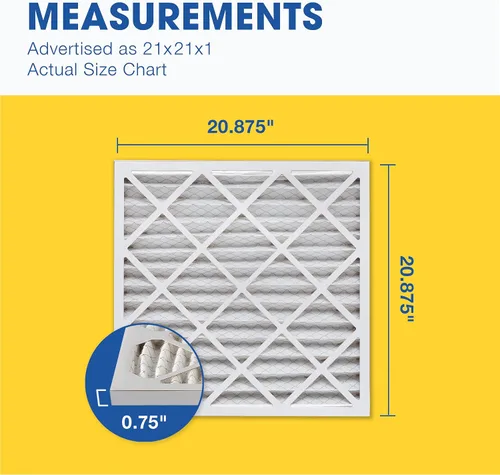 Vista 5 de Aerostar MERV 13-4 filtros plisados para HVAC, hornos y aire acondicionado, elimina bacterias, polvo, gérmenes del resfriado y la gripe, pelusas