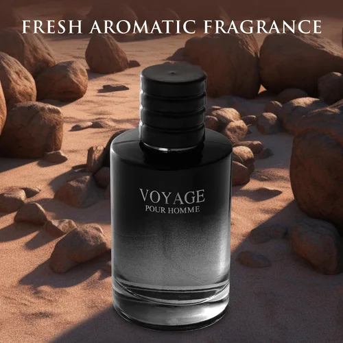 Vista 3 de Voyage for Men Eau De Parfum - Composición sofisticada de fragancia masculina de bergamota, pimienta, lavanda, anís estrellado y nuez moscada - Base