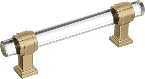 Vista 21 de Amerock Mango de gabinete Bronce claro/negro 3-3/4 pulgadas (96 mm) de centro a centro Glacio paquete de 1 unidad Jaladera de cajón
