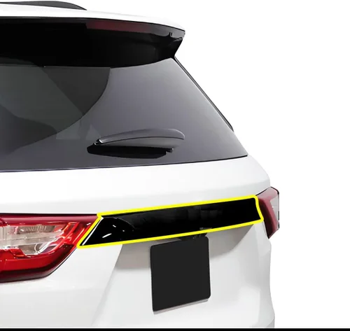 Vista 9 de BOGAR TECH DESIGNS Para Chevrolet Traverse 2018-2021 Rejilla delantera Chrome Delete - Kit de revestimiento de vinilo precortado, borde opaco negro