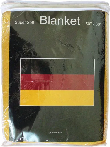 Vista 3 de Flagline Manta polar de poliéster con bandera de Alemania, 50 x 60 pulgadas