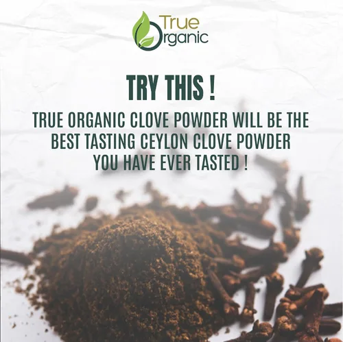 Vista 5 de True Organic Clavo molido de Ceilán, 3.5 onzas, polvo de clavo orgánico USDA orgánico y certificado Kosher, sin OMG, clavo molido fresco, Ceilán