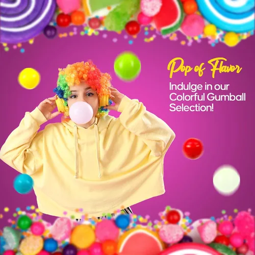 Vista 6 de NY Spice Shop Bolas de chicle surtidas – Bolas de chicle de 1 libra para máquina de chicles – Chicle de Mascar Bolas de chicle Dubble Bubble