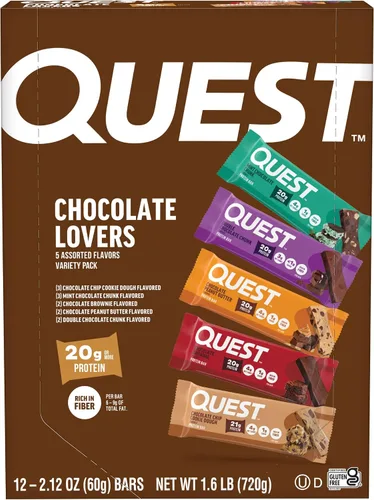 Vista 10 de Quest Nutrition - Barra de proteínas, pastel de limón, 12 unidades 4g Net Carbs, 1g Sugar, Gluten Free, High Quality Protein, Soft and Chewy