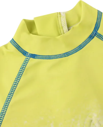 Vista 3 de Dilon ToddlerBaby Boy&Girl Swimsuit One Piece Zipper Bathing Suits Short Sleeve Rashguard Swimwear Sunsuit for 3M-5T