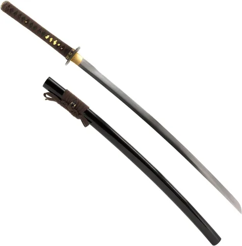 Vista 13 de HMS Samurai Katana Sword, Practical, Hand Forged, 1045 Carbon Steel, Heat Tempered/Clay Tempered, Full Tang, Sharp, Scabbard Katana 842