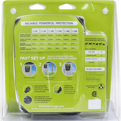 Vista 2 de Patriot Energizador eléctrico para valla PMX50, 0.50 julios