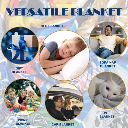 Vista 6 de Manta de regalo de hockey para niños y hombres, regalos de hockey sobre hielo, regalos para amantes del hockey para niños de 8 a 12 años, regalos