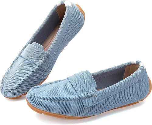 Vista 4 de Stytbtot Mocasines cómodos para mujer, zapatos planos