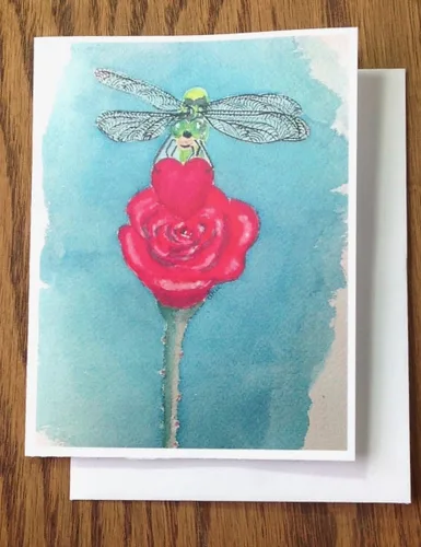 Vista 3 de Valentine Cards, Dragonfly Greeting Cards, Blank Greeting Cards,"I Love You!