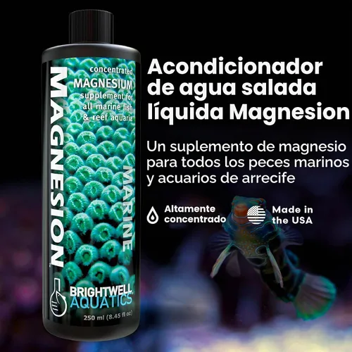 Vista 2 de Brightwell Aquatics Magnesio iónico para acuarios de arrecife, 8.5 fl oz