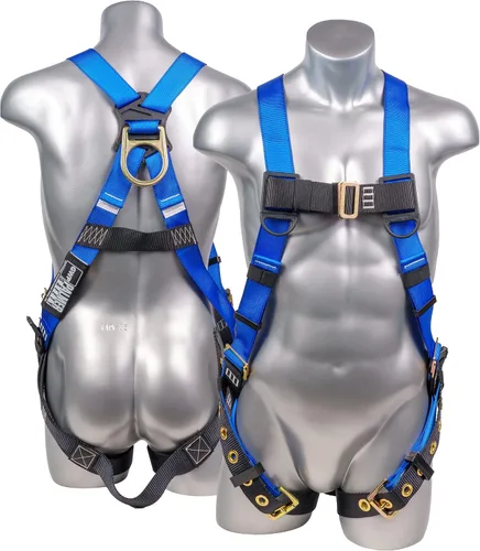 Vista 2 de Palmer Safety ATERET Bundle - Arnés de Seguridad de Cuerpo Completo 1D, Cordón de Seguridad de 6', Correa de Anclaje de 4', Kit de Detención Cumple
