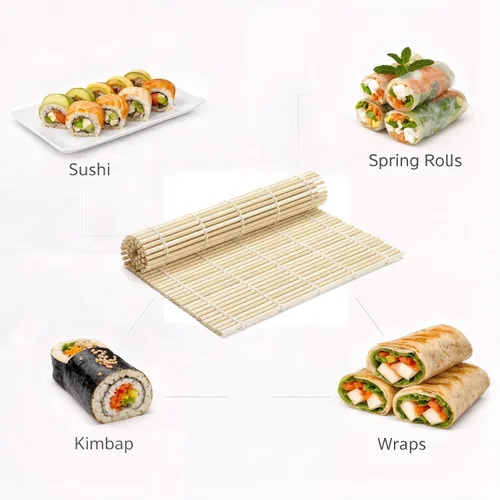 Vista 4 de Alfombrilla de bambú para enrollar sushi