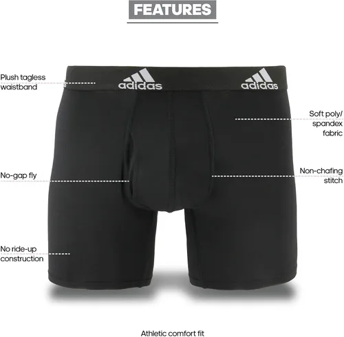 Vista 2 de Adidas Men's Performance (3-Pack) Boxer Brief Discontinued