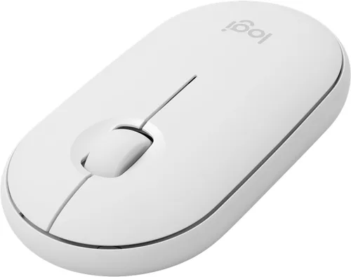 Vista 6 de Logitech Ratón Bluetooth inalámbrico delgado para Mac - Blanco