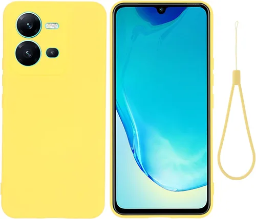 Vista 10 de Funda protectora de silicona líquida para Vivo V25/Vivo V25e/Vivo X80 Lite, funda protectora de silicona líquida para Vivo V25/Vivo V25e/Vivo X80
