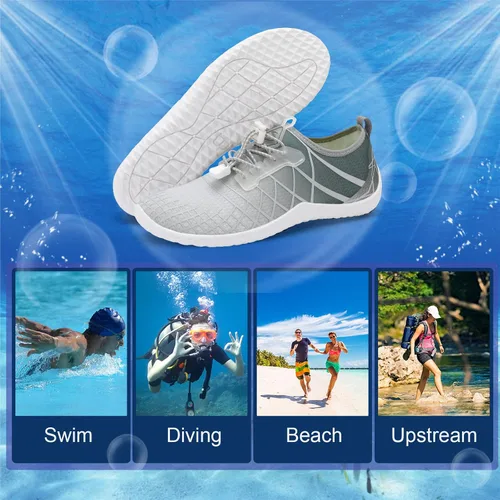 Vista 6 de Spesoul Zapatos deportivos acuáticos para hombre y mujer, secado rápido, para exteriores, para playa, natación, piscina, surf, buceo, yoga