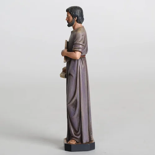 Vista 6 de BC - Estatua católica de San José del trabajador, figura de San José de 6 pulgadas de alto, guía y protección para familiares y viajeros, regalos