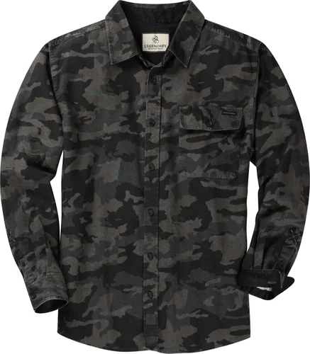Vista 15 de Legendary Whitetails Camisa de franela de manga larga con botones para hombre, 100% algodón
