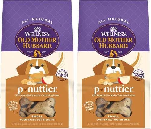 Vista 15 de Old Mother HubbardGalletas Classic P-NUTTERTRAS HORADAS DE PERRO CASO, PEQUEÑO, BOLSA DE 20 ORAS