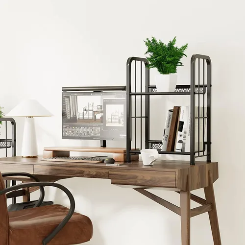 Vista 8 de Estantería de almacenamiento con estante, estuche independiente para sala de estar, dormitorio, cocina, resistente al óxido, fácil de montar