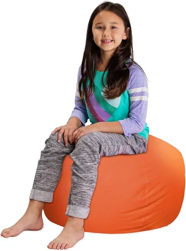 Vista 83 de Posh Creations Funda de puf para niños con almacenamiento para animales de peluche - Organizador de juguetes para niños, Mediano 68.58 cm - Lona