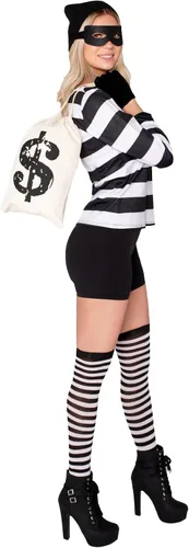 Vista 3 de Spooktacular Creations Adult Women Robber Girl Costume