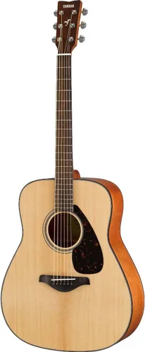 Vista 8 de Yamaha FS800J - Guitarra acústica de cuerpo pequeño con parte superior sólida, natural, concierto