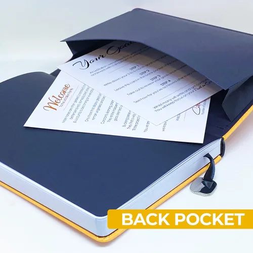 Vista 5 de LeStallion LS2 - Cuaderno de tapa dura amarillo - Diario en blanco tamaño A5 para escribir - Diario de 100 g/m² de tapa dura amarilla - 216 hojas