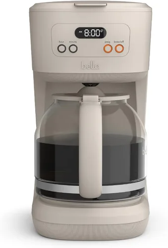 Vista 12 de bella Cafetera programable de 12 tazas, accesorios reutilizables aptos para lavavajillas, pantalla LCD de fácil uso, apagado automático, 900 vatios
