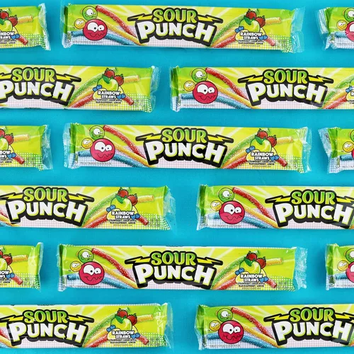 Vista 5 de Sour Punch Pajitas ácidas arcoíris, 2 onzas (paquete de 24)