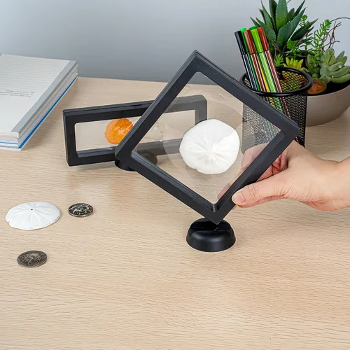 Vista 5 de Solo soportes: Display Tek - Soportes flotantes de 2.2 x 2.2 pulgadas, 10 soportes para marcos de exhibición - Las fundas se venden por separado