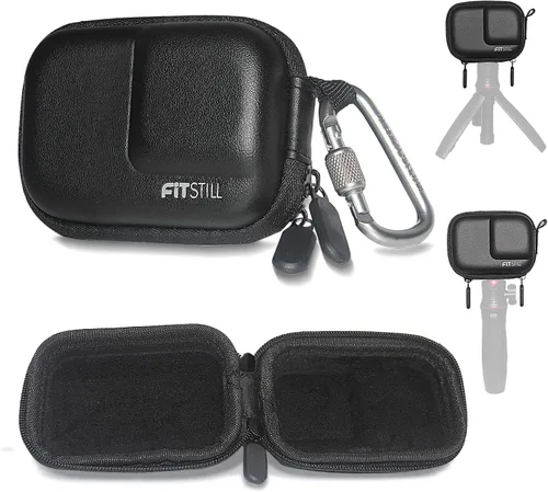 Vista 13 de FiTSTILL Mini estuche de almacenamiento de PU para Go Pro Max 2019/Go Pro Max 2025, funda protectora de viaje rígida Kit de accesorios