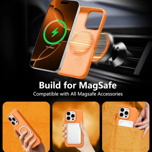 Vista 122 de Funda magnética de silicona para iPhone 13 Pro, color blanco antiguo [Compatible con Magsafe] [Forro de microfibra suave antiarañazos], funda