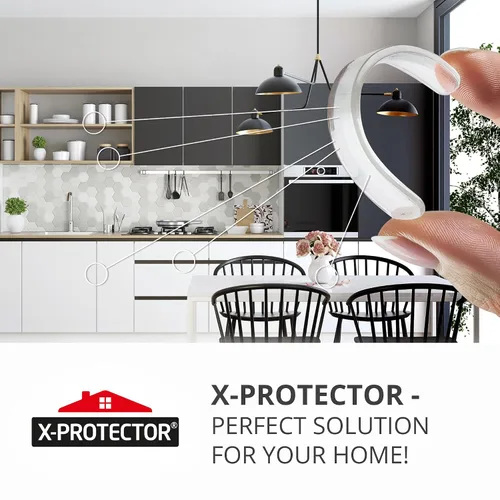 Vista 6 de X-Protector Tiras Amortiguadoras para Puertas de Gabinete - 40 PIEZAS - Silenciador de Puerta Transparente - Amortiguadores Premium para Puertas